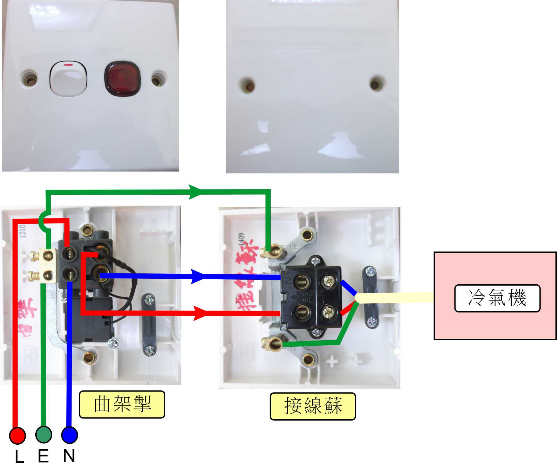 曲架掣與接線蘇
