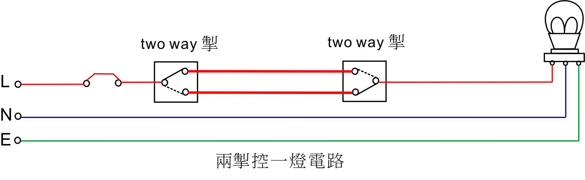 兩掣一燈電路